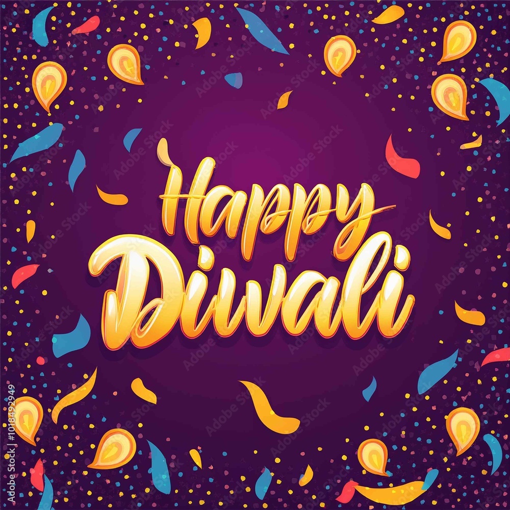 Happy Diwali festival of lights colorful banner template design with decorative diya lamp Happy Diwali festival of lights colorful banner template design with decorative diya lamp