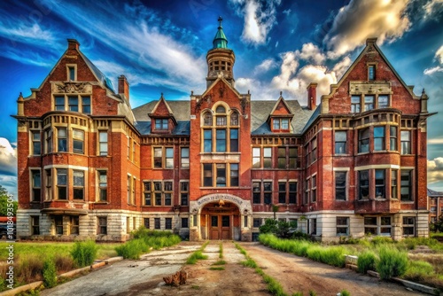 Exploring abandoned schools in Gary, Indiana reveals a haunting blend of historic architecture and decay, showcasing the stark remnants of past educational institutions. photo