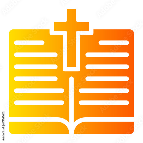 holy bible gradient icon