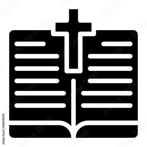 holy bible glyph icon