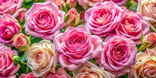Beautiful Pink Roses Wallpaper for a Romantic and Elegant Background in Soft Pastel Shades and Tones
