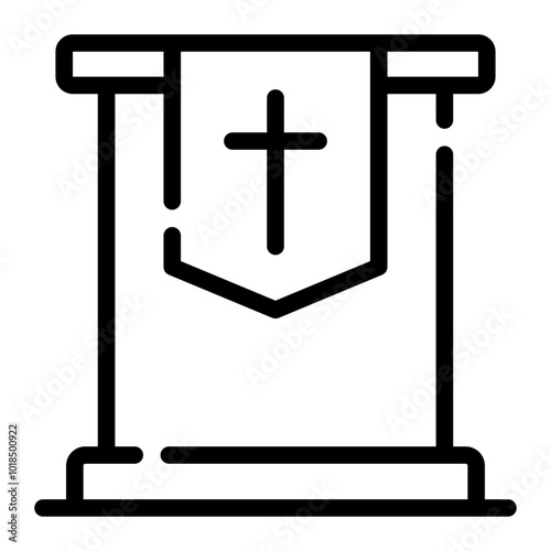 Altar line icon
