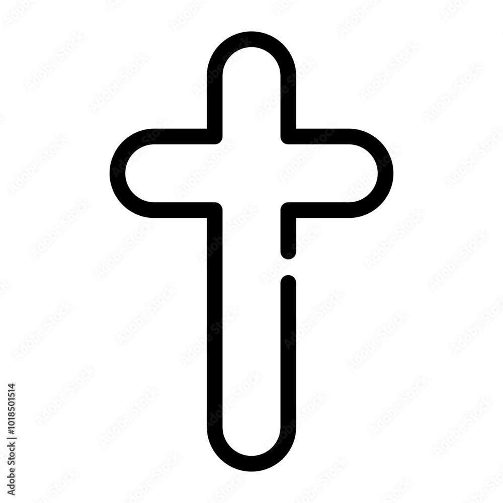 Fototapeta premium religion line icon