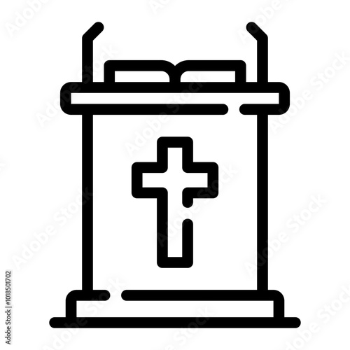 sermon line icon
