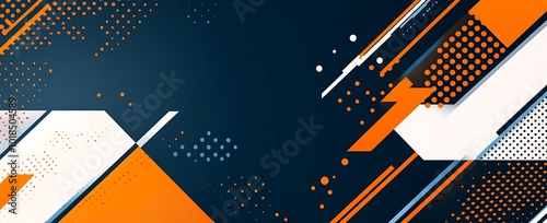 Vibrant abstract with bright polygonal shapes blurring into a colorful background.