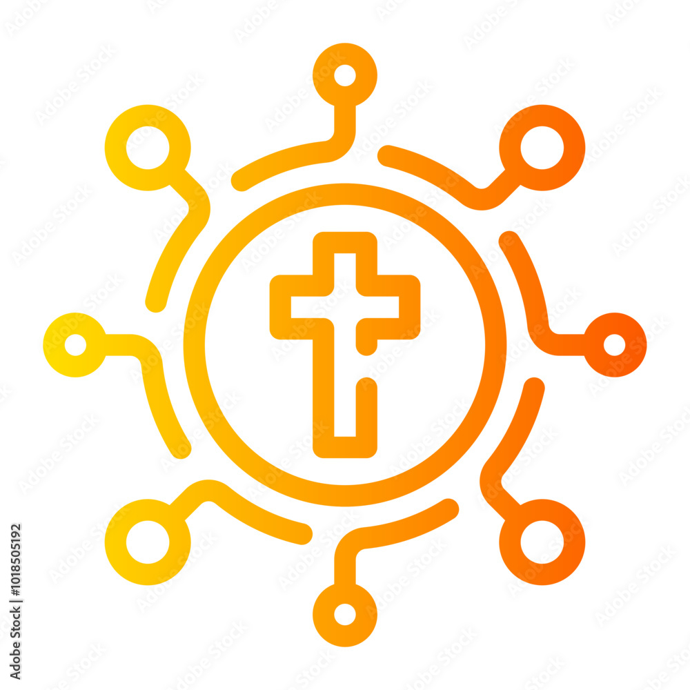 Obraz premium belief gradient icon