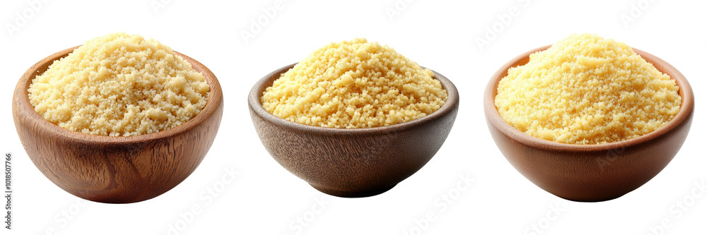 Bowl of couscous isolated on a transparent background perfect for food-themed designs or culinary illustrations. Bowl of couscous isolated on a transparent background perfect for food-themed designs or culinary illustrations.