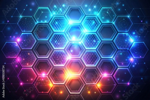 Health care and medical pattern innovation concept science background design. Abstract geometric hexagons shape medicine and science background, illustration