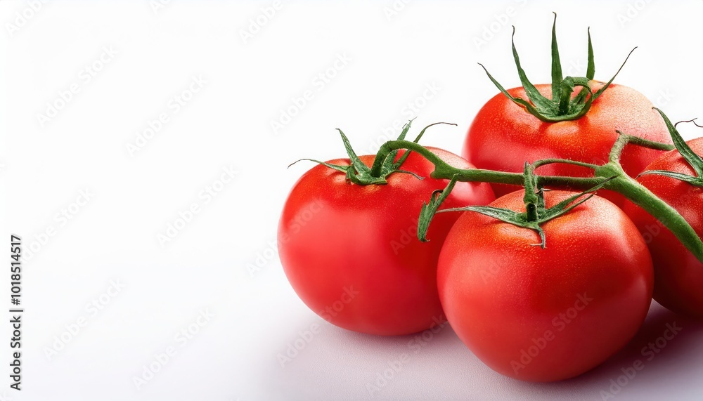Fresh red tomatoes on a white isolate background Fresh red tomatoes on a white isolate background