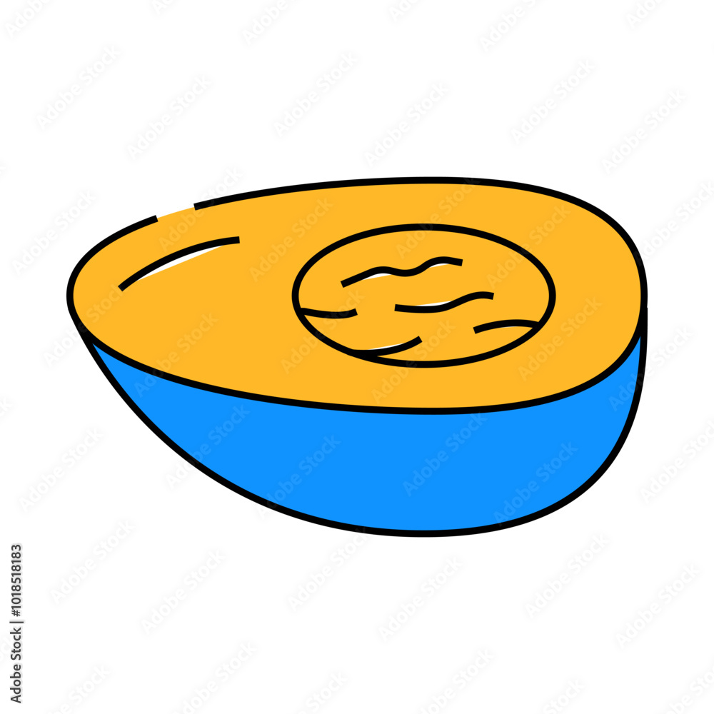 boiled egg chicken line icon vector. boiled egg chicken sign. isolated symbol illustration boiled egg chicken line icon vector. boiled egg chicken sign. isolated symbol illustration