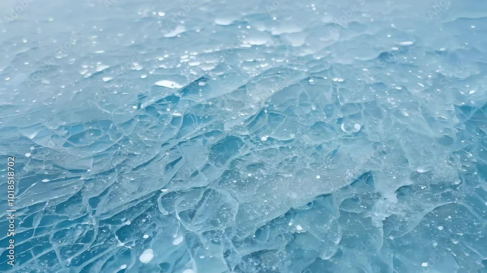 Cold, icy surface with a frosty mist creating a surreal, abstract texture Cold, icy surface with a frosty mist creating a surreal, abstract texture