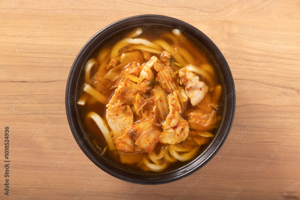 豚キムチうどん 豚キムチうどん