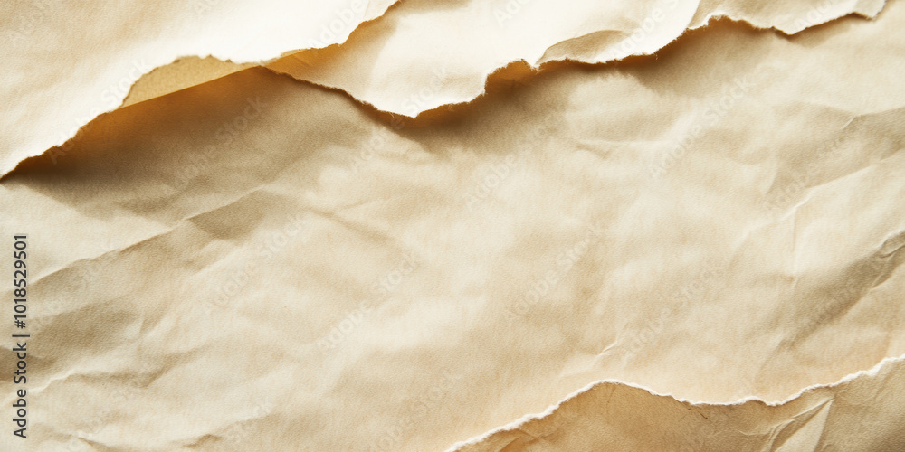 Torn textured paper background with layered beige tones Torn textured paper background with layered beige tones