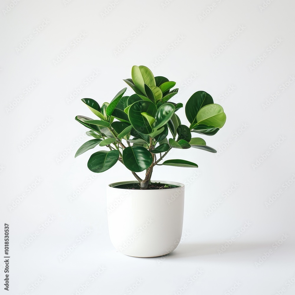 Modern Workspace with Vibrant Desk Flora