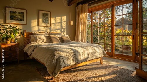 Cozy Bedroom with Organic Cotton Bedding