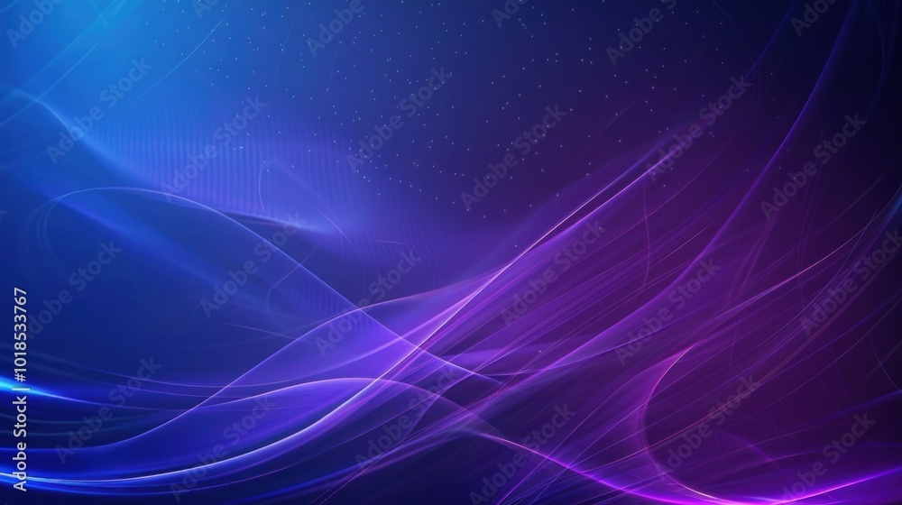 Fototapeta premium Abstract Blue and Purple Waves Background
