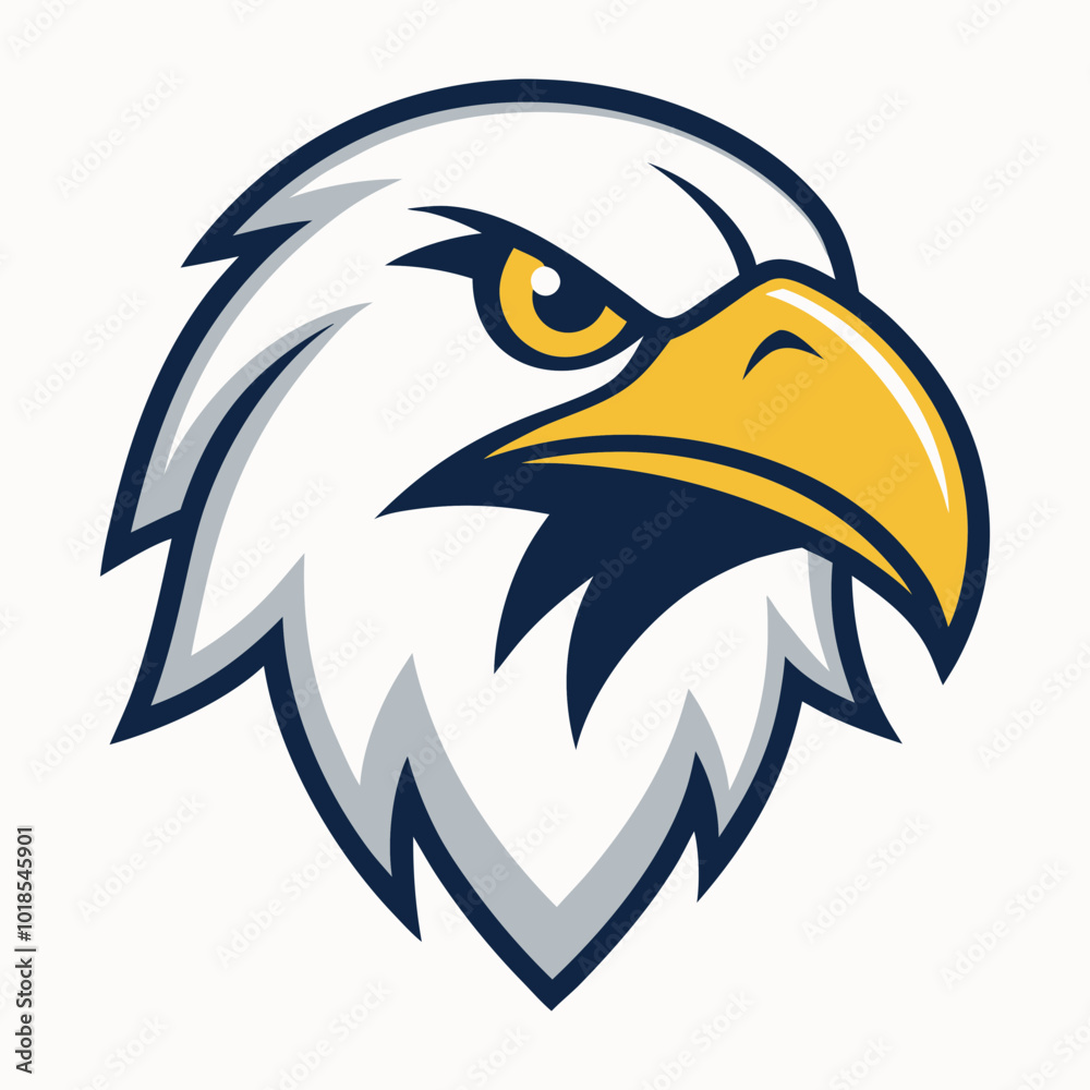 Obraz premium Eagle Head Mascot Vector Logo icon illustration
