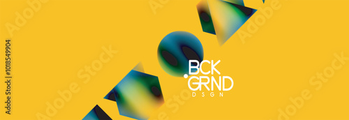 Fluid color geometric shapes abstract background. Vector Illustration For Wallpaper, Banner, Background, Card, Book Illustration, landing page