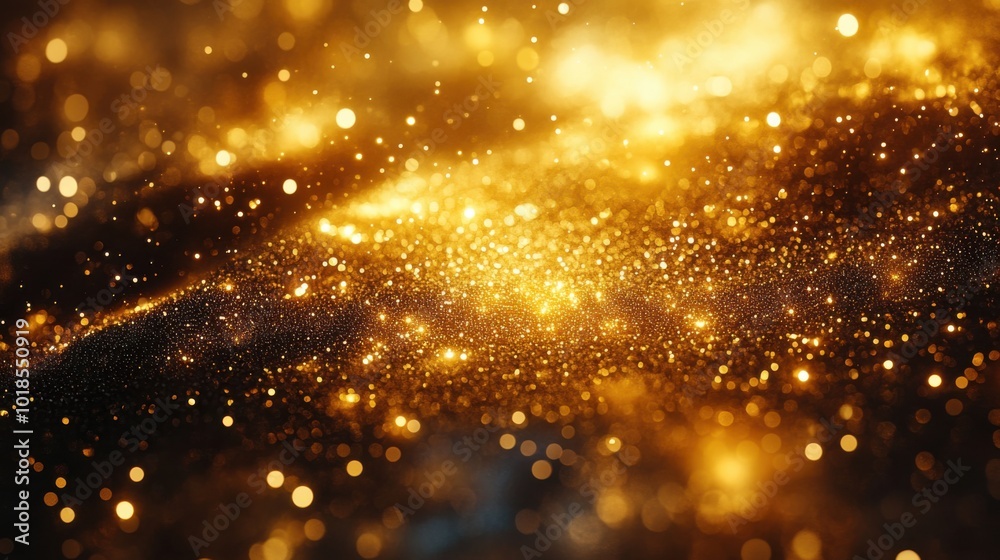 Shimmering gold fireworks, New Year Eve background, falling confetti, dramatic illumination, festive atmosphere. Shimmering gold fireworks, New Year Eve background, falling confetti, dramatic illumination, festive atmosphere.