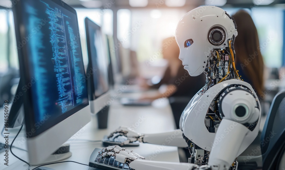 AI-driven robot manages computing roles in office AI-driven robot manages computing roles in office