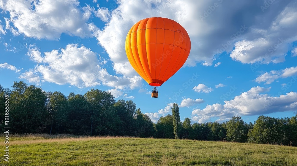 Fototapeta premium Orange Balloon Adventure in Great Park