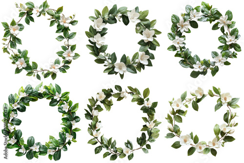 Wallpaper Mural A variety of decorated holiday wreaths Torontodigital.ca