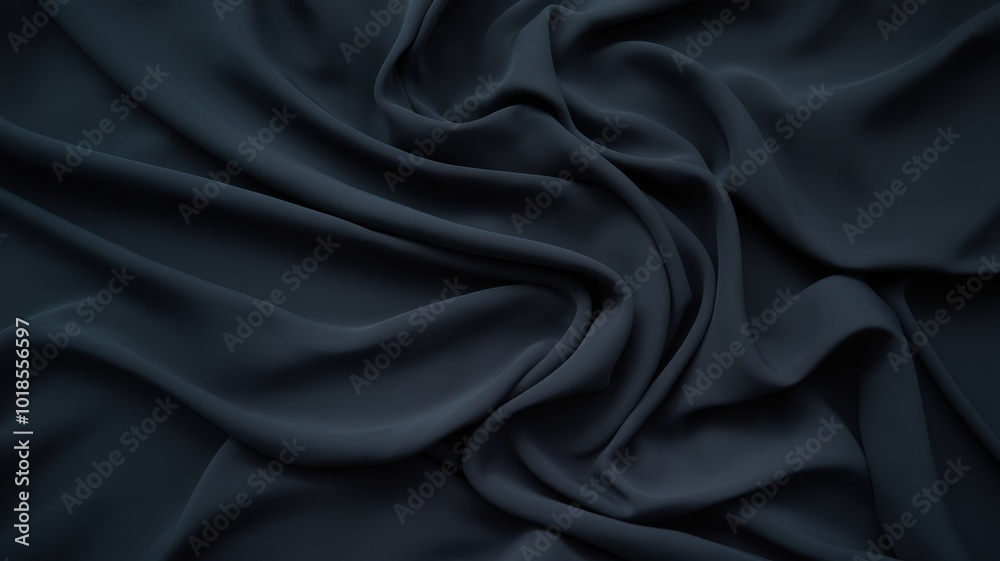 Dark silky fabric texture, smooth draped fabric background. Dark silky fabric texture, smooth draped fabric background.