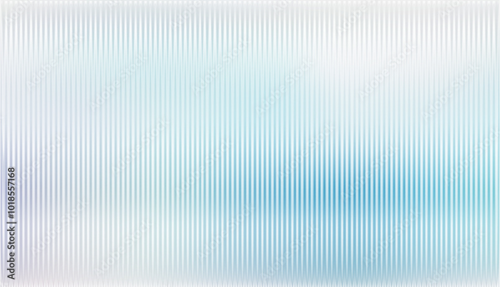 Obraz premium Vector ribbed glass texture background. Blue white grey green ribbed glass. Mesh gradient. acrylic ribbed bath surface. Reeded glass background semitransparent overlay. Bath wall window