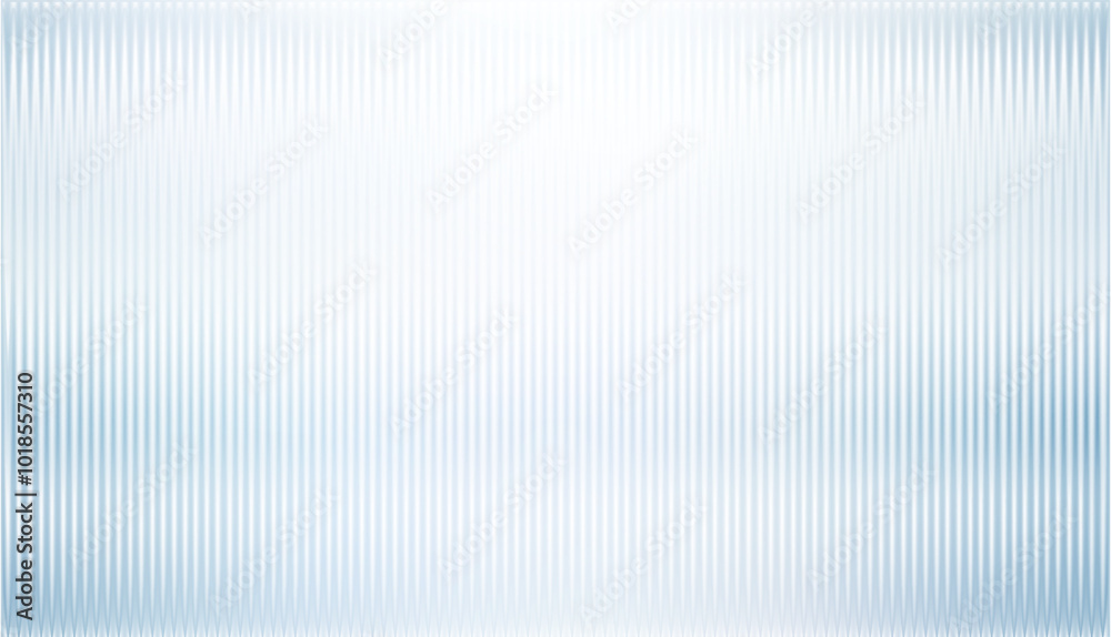 Obraz premium Vector ribbed glass texture background. Blue white grey green ribbed glass. Mesh gradient. acrylic ribbed bath surface. Reeded glass background semitransparent overlay. Bath wall window