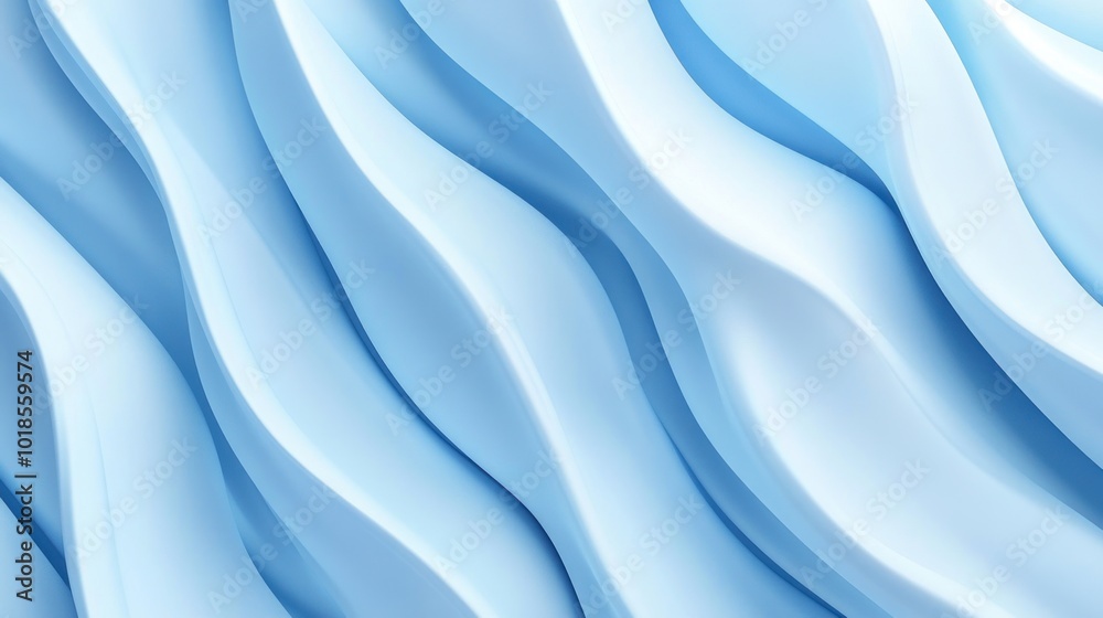 Obraz premium Abstract Blue Wavy Background