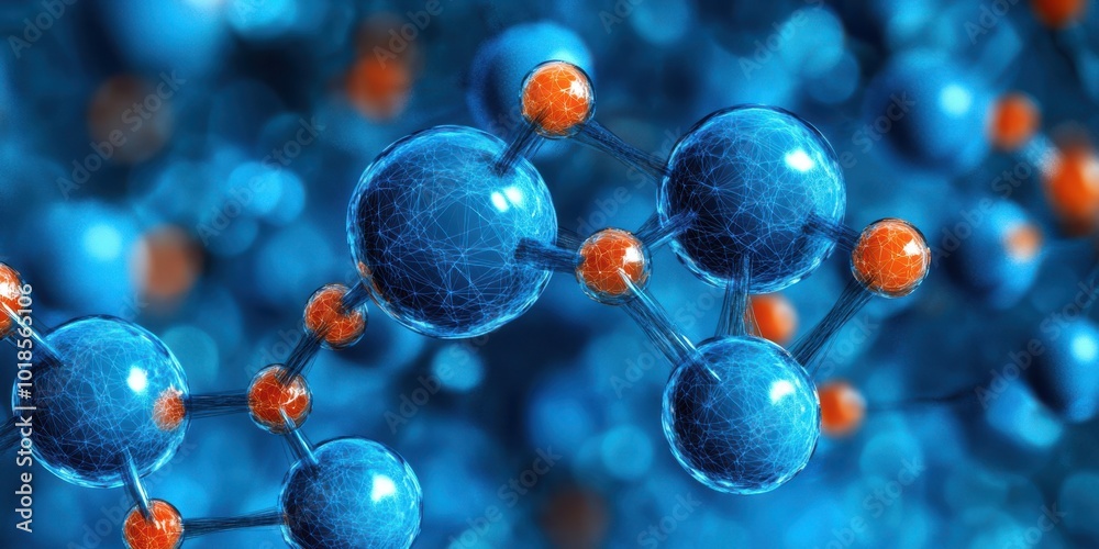 Abstract Representation of Molecular Bonds and Their Interconnectedness Abstract Representation of Molecular Bonds and Their Interconnectedness
