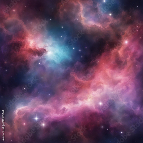 galaxy nebula outer space illustration background