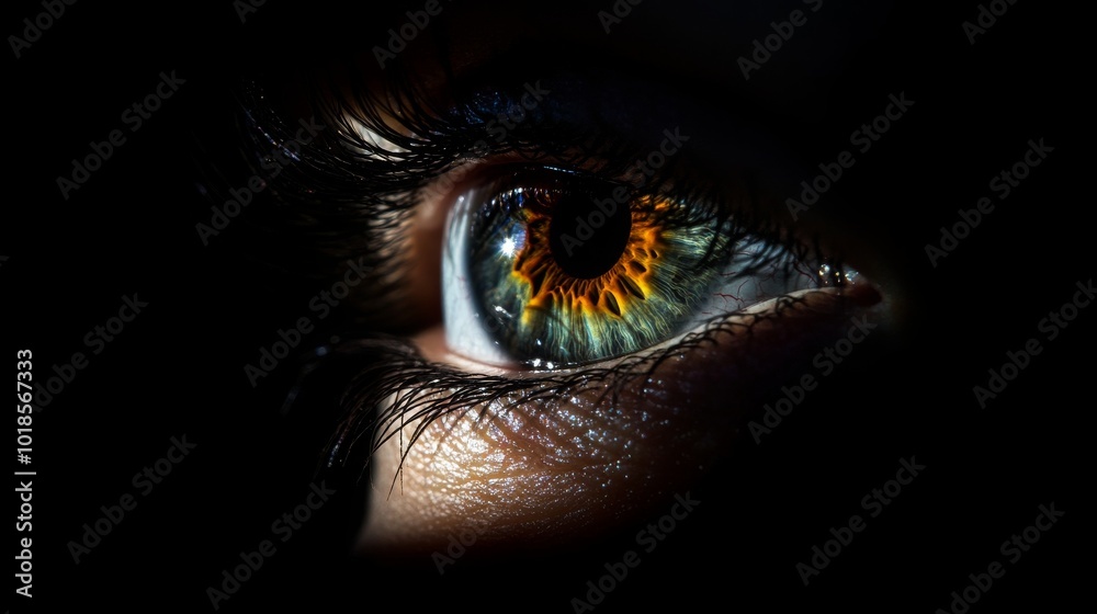 Mobile-captured macro shot of an eye. - Mobile-captured macro shot of an eye. -