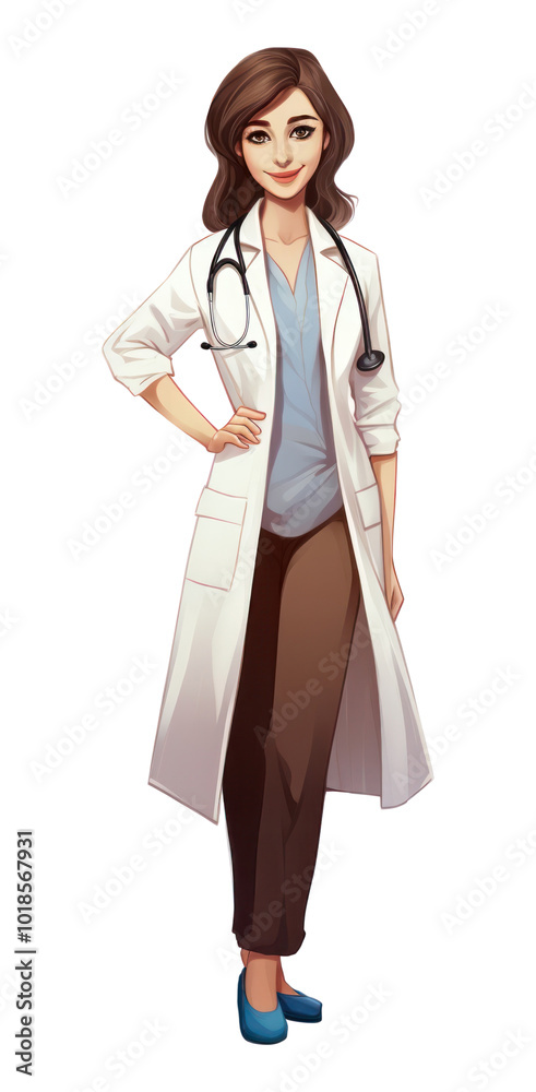 PNG Doctor cartoon adult woman. PNG Doctor cartoon adult woman.