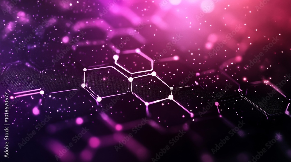 Tech lines and dots forming a digital connection background with hexagonal grid. Tech lines and dots forming a digital connection background with hexagonal grid.
