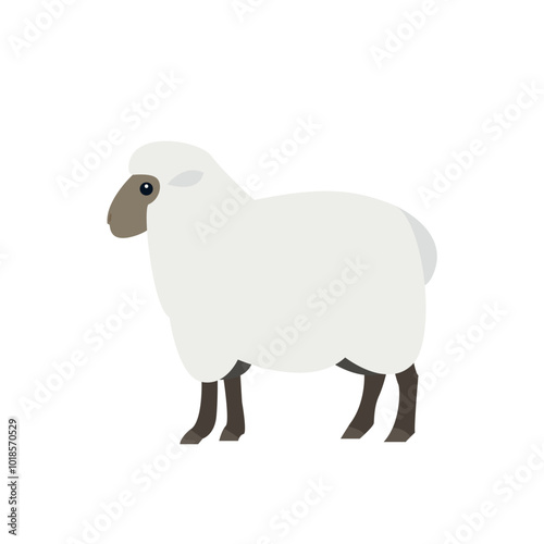 sheep symbol sign icon vector illustration animal cute ram ewe