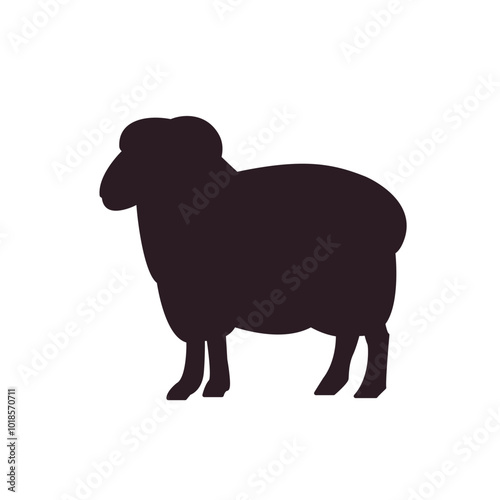 sheep symbol sign icon vector illustration animal cute ram ewe