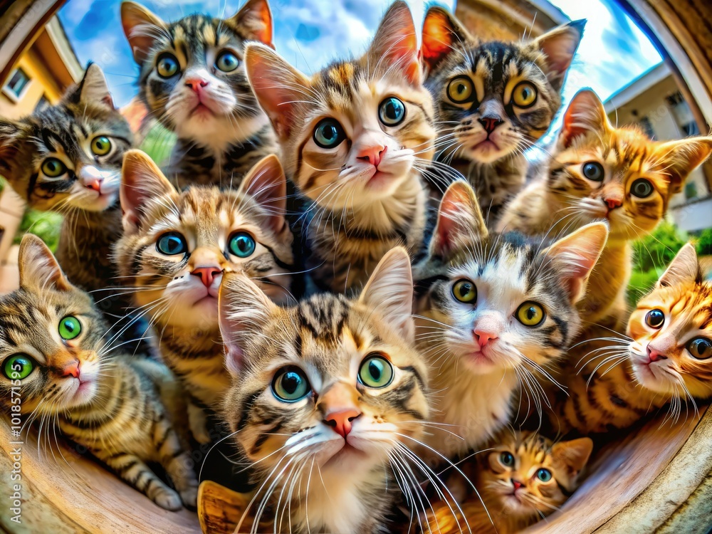 Delightful and quirky cats captured in lively moments, revealing their ...