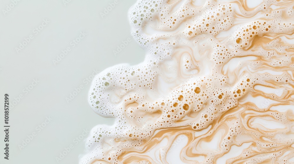 A cascading waterfall detailed in latte foam, latte art etching, peaceful and flowing concept A cascading waterfall detailed in latte foam, latte art etching, peaceful and flowing concept