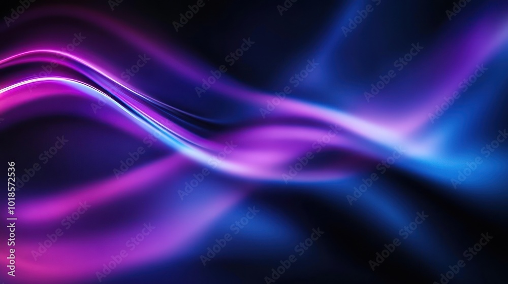 Abstract Purple and Blue Swirls