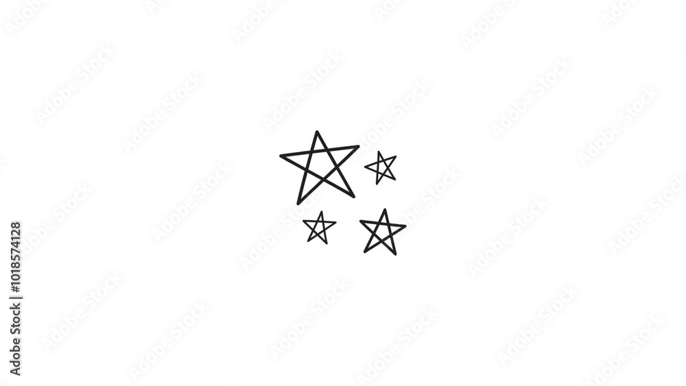 Modern Star Icons: Golden and Black Vector Set on Transparent Background Modern Star Icons: Golden and Black Vector Set on Transparent Background