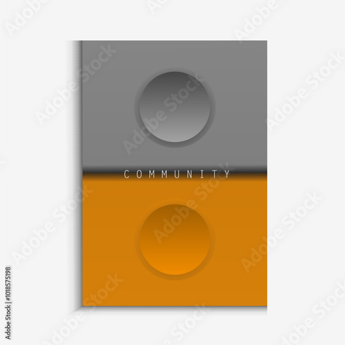 abstract gradient poster background vector. Minimalist style cover template with dynamic perspective 3d geometric shapes collection. Ideal design for social media, covers, banners, flyers.