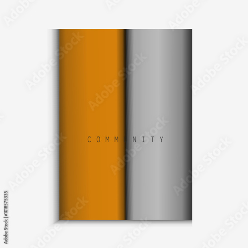 abstract gradient poster background vector. Minimalist style cover template with dynamic perspective 3d geometric shapes collection. Ideal design for social media, covers, banners, flyers.