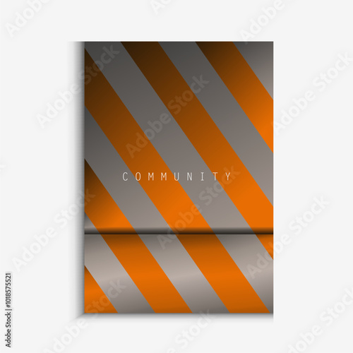 abstract gradient poster background vector. Minimalist style cover template with dynamic perspective 3d geometric shapes collection. Ideal design for social media, covers, banners, flyers.