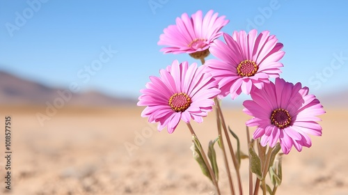 Wallpaper Mural Vibrant Desert Flower Symbolizing Resilience - A Stunning Representation of Life Thriving in Harsh Environments Torontodigital.ca