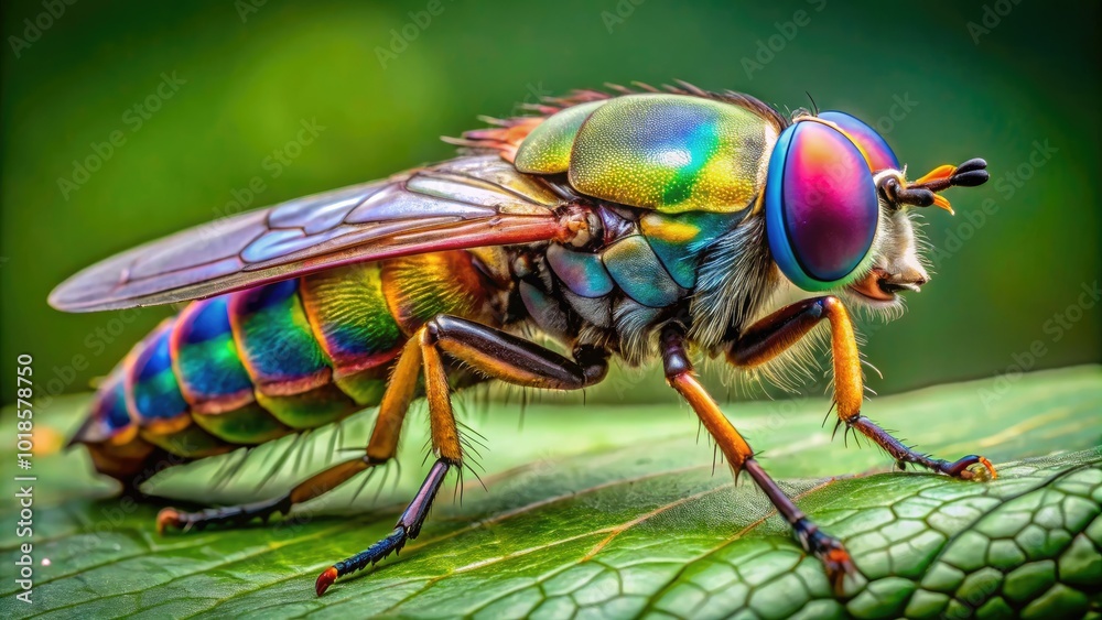 Fototapeta premium Detailed Horsefly Drawing Illustrating Anatomy and Features of This Common Insect Species for Education