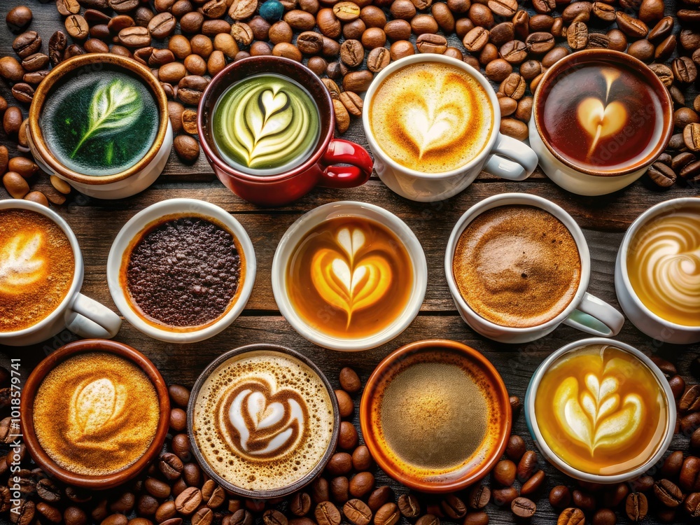 Discover a detailed chart of various coffee drinks for enthusiasts and baristas, designed to inspire exploration and enjoyment of unique and delightful coffee options. Discover a detailed chart of various coffee drinks for enthusiasts and baristas, designed to inspire exploration and enjoyment of unique and delightful coffee options.