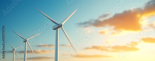 Renewable Energy Revolution - Dynamic Wind Turbines Harnessing Natures Power with Futuristic Eco-Friendly Solutions for a Sustainable Future