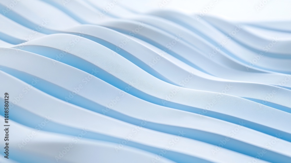 Fototapeta premium Abstract Blue Wavy Lines