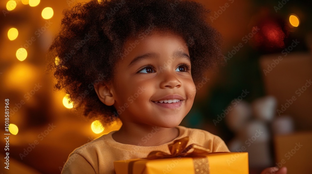 Children opening presents on Christmas morning, capturing the excitement and magic of the holiday season